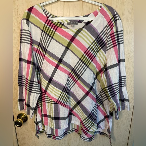 HABITAT clothes you live in Mixed Plaid Pullover shirt - Fiesta Sz XL - Picture 1 of 8